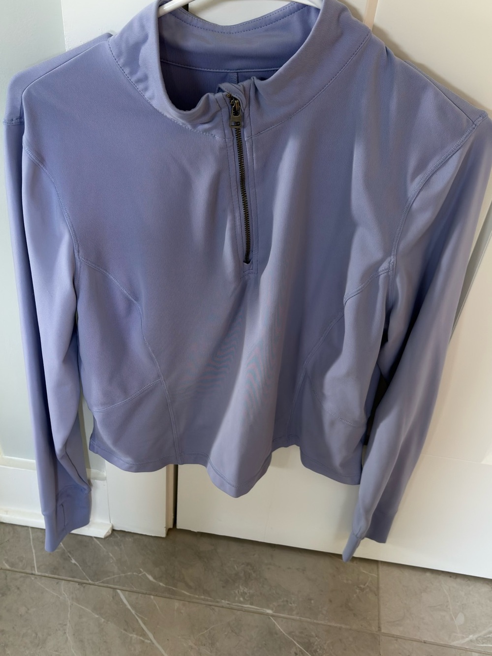 Avia Lavender Half-Zip Long Sleeve Top